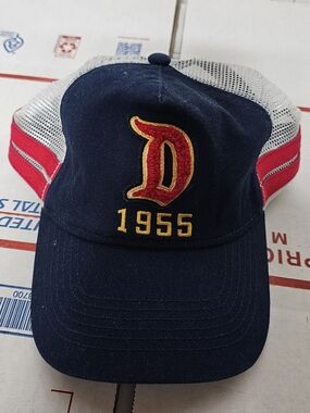 Disneyland 1955 Ball Cap Hat Adjustable Blue RedThe Disneyland 1955 Ball Cap